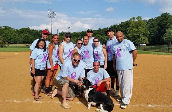 A team at the 2014 Softball Tournament supporting Pancreatic Cancer research.