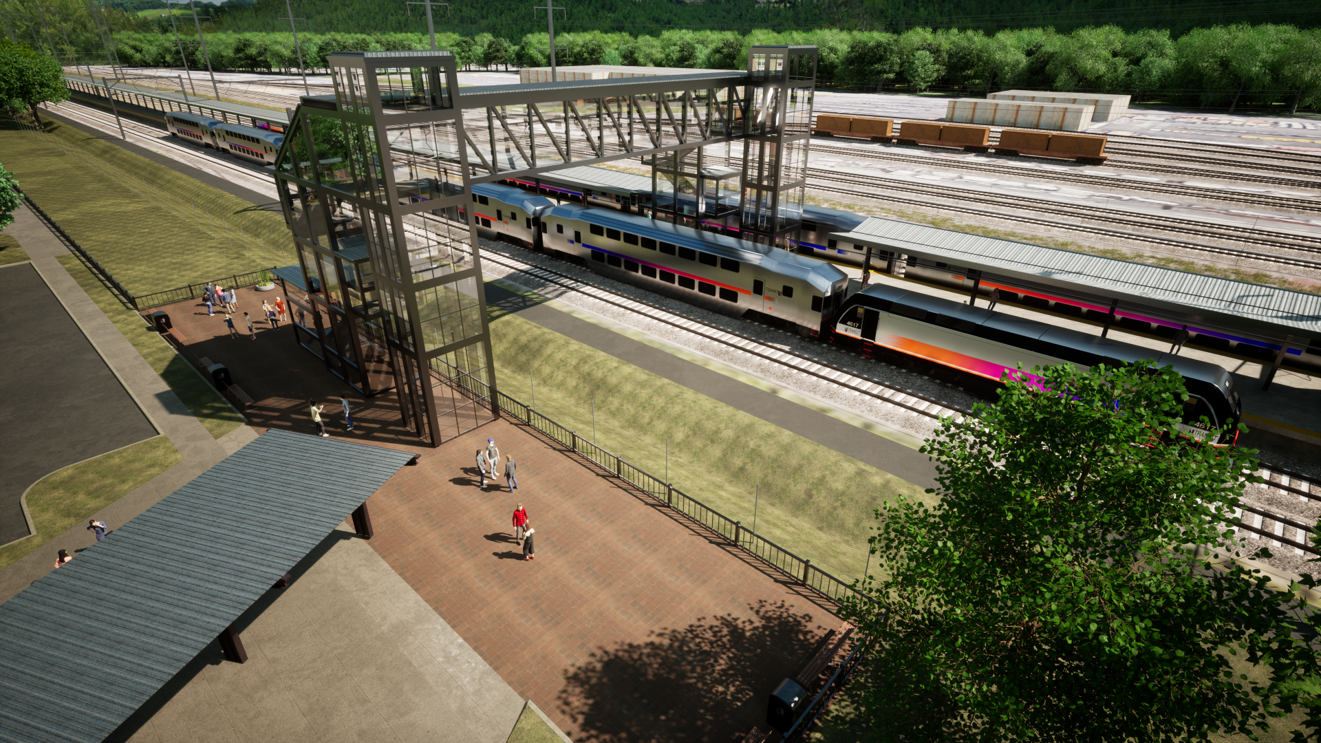 New Brunswick Station rendering