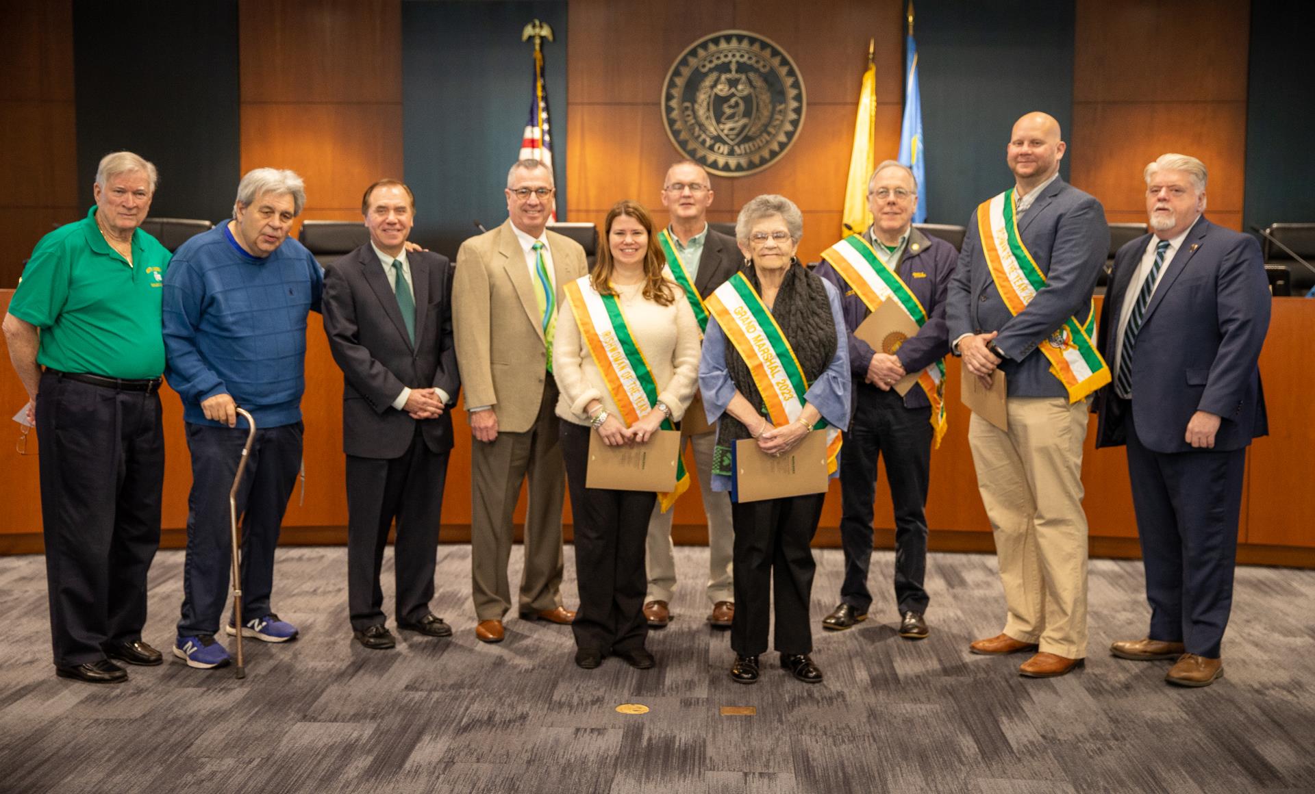 irish flag raising