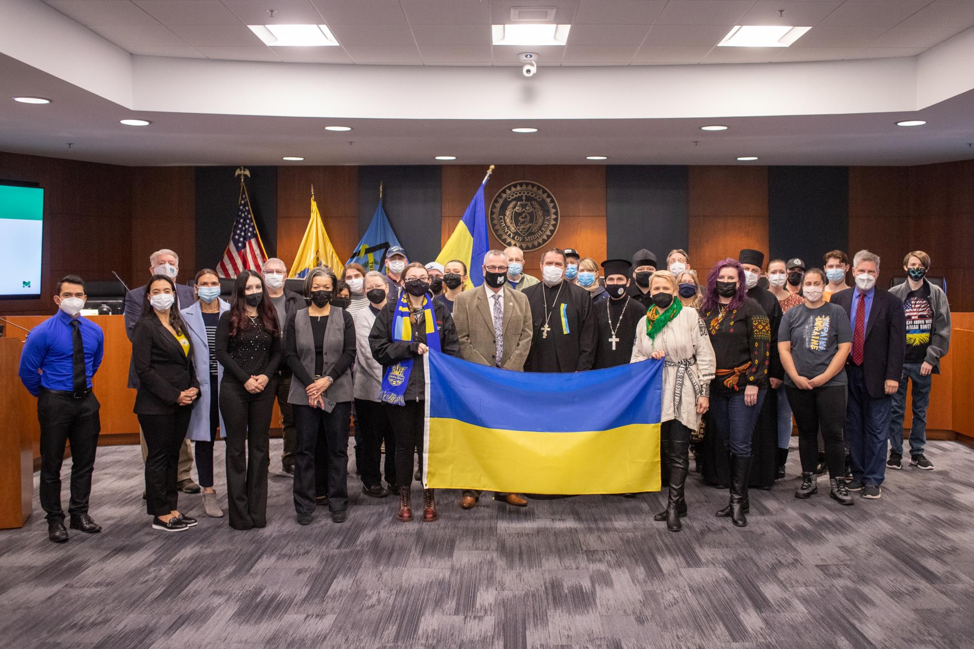 Ukrainian Flag Raising