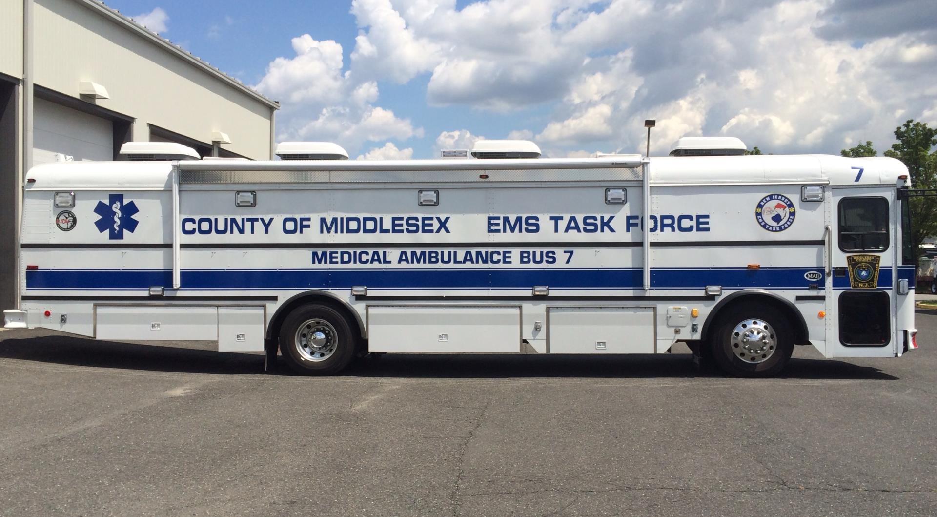 County of Middlesex EMS Task Force Medical Ambulance Bus 7