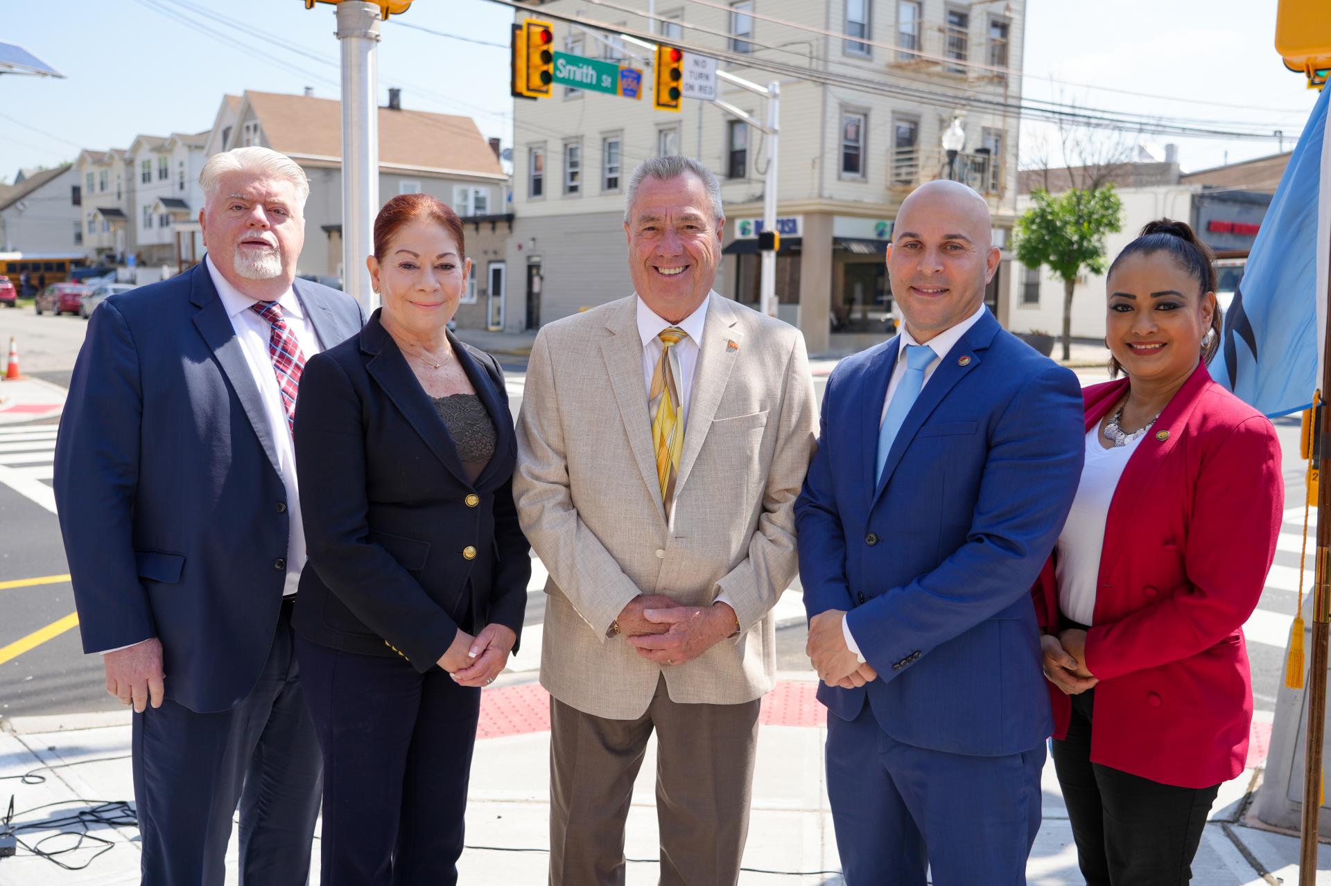 Middlesex County and the City of Perth Amboy announce completion of major improvements to the intersection of Smith and Goodwin Streets