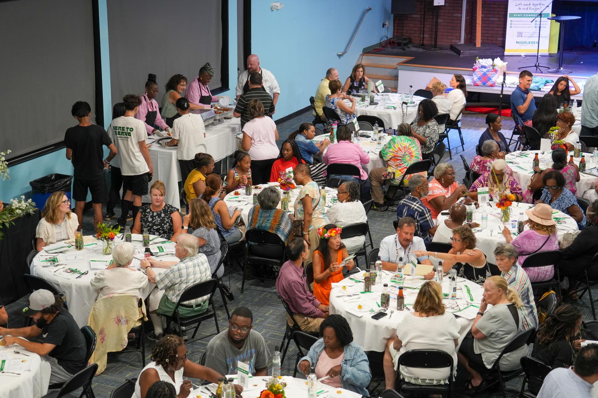 guests at dine below the line