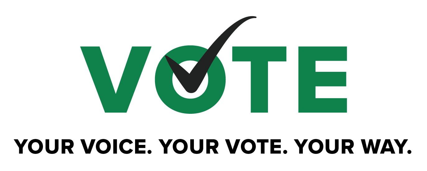 YOUR VOICE. YOUR VOTE. YOUR WAY. logo